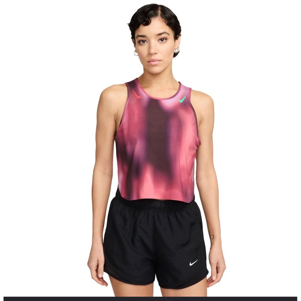 Nike Dri-FIT ADV Running Tank Top S Pink Purple New Gradient Slim Fit IF1627-532